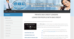 Desktop Screenshot of pbclenders.com